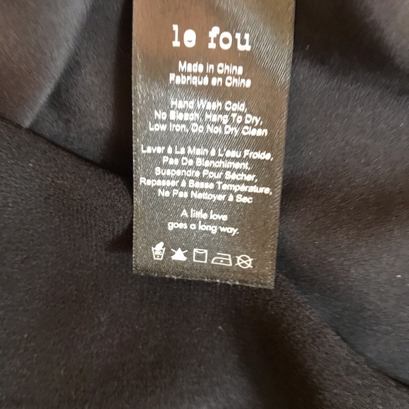 Aritzia Black XS silk satin and georgette chemise. - Picture 5 of 6